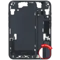 Mid-Frame Housing  W/ Charging Port Flex & Small Parts  For iPhone 15 (US Version) (Used OEM Pull: Grade A) (Black)