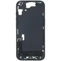 Mid-Frame Housing  W/ Charging Port Flex & Small Parts  For iPhone 15 (US Version) (Used OEM Pull: Grade A) (Black)