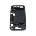 Mid-Frame Housing  W/ Charging Port Flex & Small Parts  For iPhone 15 (US Version) (Used OEM Pull: Grade A) (Black)