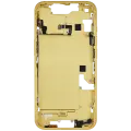 Mid-Frame Housing  W/ Small Parts For iPhone 14 (EU / Global Version) (Used OEM Pull: Grade B) (Yellow)