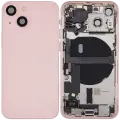 Back Housing W/ Charging Port Flex & Small Parts  For iPhone 13 Mini (US Version) (Used OEM Pull: Grade B) (Pink)