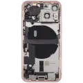 Back Housing W/ Charging Port Flex & Small Parts  For iPhone 13 Mini (US Version) (Used OEM Pull: Grade B) (Pink)