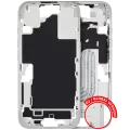 Mid-Frame Housing  W/ Small Parts For iPhone 16 (EU / Global Version) (Used OEM Pull: Grade C) (White)