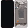 OLED Assembly With Frame For Samsung Galaxy A56 5G (A566 / 2025) (Service Pack) (Pink)