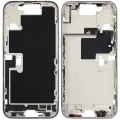 Mid-Frame Housing  W/ Small Parts For iPhone 16 Pro Max (EU / Global Version) (Used OEM Pull: Grade C) (White Titanium)