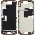 Mid-Frame Housing  W/ Small Parts For iPhone 16 Pro Max (EU / Global Version) (Used OEM Pull: Grade C) (Desert Titanium)