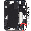 Mid-Frame Housing  W/ Small Parts For iPhone 16 (US Version) (Used OEM Pull: Grade C) (Black)