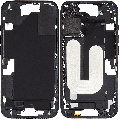 Mid-Frame Housing  W/ Small Parts For iPhone 16 (US Version) (Used OEM Pull: Grade C) (Black)