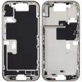 Mid-Frame Housing  W/ Small Parts For iPhone 16 Pro (EU / Global Version) (Used OEM Pull: Grade B) (White Titanium)