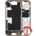 Mid-Frame Housing  W/ Small Parts For iPhone 16 Pro (EU / Global Version) (Used OEM Pull: Grade B) (Desert Titanium)