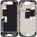Mid-Frame Housing  W/ Small Parts For iPhone 16 Pro Max (US Version) (Used OEM Pull: Grade B) (Black Titanium)
