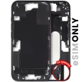 Mid-Frame Housing  W/ Small Parts For iPhone 16 (US Version) (Used OEM Pull: Grade B) (Black)