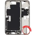 Mid-Frame Housing  W/ Small Parts For iPhone 16 Pro Max (EU / Global Version) (Used OEM Pull: Grade A) (Natural Titanium)