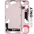 Mid-Frame Housing  W/ Small Parts For iPhone 15 (US Version) (Used OEM Pull: Grade A) (Pink)