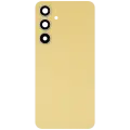 Back Cover Glass With Camera Lens For Samsung Galaxy S24 FE (No Logo) (Aftermarket Plus) (Yellow)
