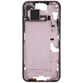 Mid-Frame Housing  W/ Small Parts For iPhone 15 Plus (US Version) (Used OEM Pull: Grade C) (Pink)