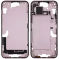 Mid-Frame Housing  W/ Small Parts For iPhone 15 Plus (US Version) (Used OEM Pull: Grade A) (Pink)