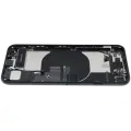 Back Housing W/ Charging Port Flex and Small Components Pre-Installed For iPhone SE (2022) (Used OEM Pull: Grade A) (Midnight)