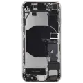 Back Housing W/ Charging Port Flex and Small Components Pre-Installed For iPhone SE (2022) (Used OEM Pull: Grade A) (Starlight)