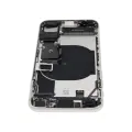 Back Housing W/ Charging Port Flex and Small Components Pre-Installed For iPhone SE (2022) (Used OEM Pull: Grade A) (Starlight)