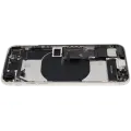 Back Housing W/ Charging Port Flex and Small Components Pre-Installed For iPhone SE (2022) (Used OEM Pull: Grade A) (Starlight)