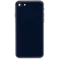 Back Housing W/ Charging Port Flex and Small Components Pre-Installed For iPhone SE (2022) (Used OEM Pull: Grade C) (Midnight)