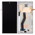 LCD Assembly With Frame (Without Finger Print Sensor) For Samsung Galaxy Note 10 Plus (Aftermarket Plus: Incell) (Aura Glow / Silver)