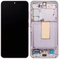 OLED Assembly With Frame For Samsung Galaxy S23 5G (US & International) (Aftermarket Plus) (Pink / Lavender)