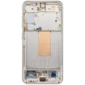 OLED Assembly With Frame For Samsung Galaxy S23 5G (US & International) (Aftermarket Plus) (Cream)