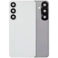 Back Cover Glass With Camera Lens For Samsung Galaxy S25 FE (No Logo) (Aftermarket Plus) (White)