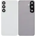 Back Cover Glass With Camera Lens For Samsung Galaxy S25 FE (No Logo) (Aftermarket Plus) (White)