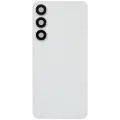 Back Cover Glass With Camera Lens For Samsung Galaxy S25 FE (No Logo) (Aftermarket Plus) (White)