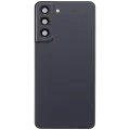 Back Cover Glass With Camera Lens For Samsung Galaxy S21 FE 5G (No Logo) (Aftermarket Plus) (Graphite)
