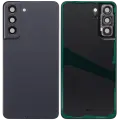 Back Cover Glass With Camera Lens For Samsung Galaxy S21 FE 5G (No Logo) (Aftermarket Plus) (Graphite)