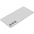 Back Cover Glass With Camera Lens For Samsung Galaxy S21 FE 5G (No Logo) (Aftermarket Plus) (White)