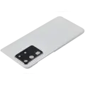 Back Cover Glass With Camera Lens For Samsung Galaxy S20 Ultra 5G (No Logo) (Aftermarket Plus) (Cloud White)