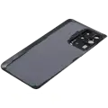 Back Cover Glass With Camera Lens For Samsung Galaxy S20 Ultra 5G (No Logo) (Aftermarket Plus) (Cloud White)