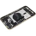 Back Housing W/ Charging Port Flex & Small Parts  For iPhone 12 Pro Max (US Version) (Used OEM Pull: Grade C) (Gold)