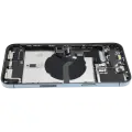 Back Housing W/ Charging Port Flex & Small Parts For iPhone 12 Pro Max (US Version) (Used OEM Pull: Grade C) (Pacific Blue)