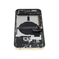 Back Housing W/ Charging Port Flex & Small Parts  For iPhone 13 Pro Max (US Version) (Used OEM Pull: Grade B) (Gold)