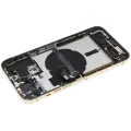 Back Housing W/ Charging Port Flex & Small Parts  For iPhone 13 Pro Max (US Version) (Used OEM Pull: Grade B) (Gold)