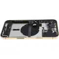 Back Housing W/ Charging Port Flex & Small Parts  For iPhone 13 Pro Max (US Version) (Used OEM Pull: Grade B) (Gold)