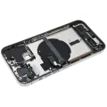 Back Housing W/ Charging Port Flex & Small Parts  For iPhone 13 Pro Max (US Version) (Used OEM Pull: Grade B) (Graphite)