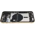 Back Housing W/ Charging Port Flex & Small Parts  For iPhone 13 Pro Max (US Version) (Used OEM Pull: Grade C) (Gold)