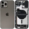 Back Housing W/ Charging Port Flex & Small Parts  For iPhone 13 Pro Max (US Version) (Used OEM Pull: Grade C) (Graphite)