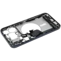 Mid-Frame Housing  W/ Charging Port Flex & Small Parts  For iPhone 15 Pro Max (US Version) (Used OEM Pull: Grade A) (Blue Titanium)