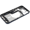 Mid-Frame Housing  W/ Charging Port Flex & Small Parts  For iPhone 15 Pro Max (US Version) (Used OEM Pull: Grade A) (Blue Titanium)