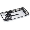 Mid-Frame Housing  W/ Charging Port Flex & Small Parts  For iPhone 16 (US Version) (Used OEM Pull: Grade C) (White)