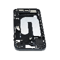 Mid-Frame Housing  W/ Charging Port Flex & Small Parts  For iPhone 16 Plus (EU / Global Version) (Used OEM Pull: Grade C) (Black)