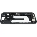 Mid-Frame Housing  W/ Charging Port Flex & Small Parts  For iPhone 16 Plus (EU / Global Version) (Used OEM Pull: Grade C) (Black)